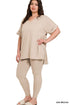 High Quality Buttery-Soft Breathable SD Loungewear Set (Ash Mocha)