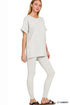 High Quality Buttery-Soft Breathable SD Loungewear Set (Lt Cement)