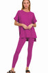 High Quality Buttery-Soft Breathable SD Loungewear Set (Lt Plum)