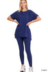 High Quality Buttery-Soft Breathable SD Loungewear Set (Lt Navy)