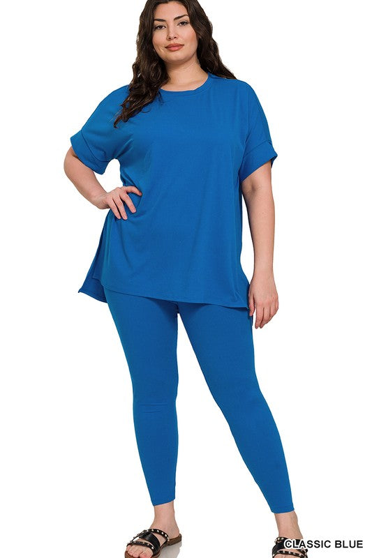 High Quality Buttery-Soft Breathable SD Loungewear Set (Classic Blue)