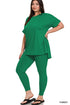 High Quality Buttery-Soft Breathable SD Loungewear Set (Forest Green)