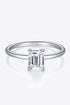 1 Carat Moissanite 925 Sterling Silver Solitaire Ring