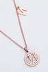 Moissanite K to T Pendant Necklace