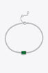 Luxury 1 Carat Lab-Grown Emerald Bracelet